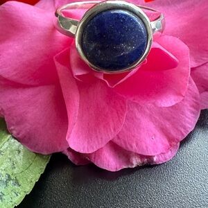 Silpada sterling silver 925 lapis lazuli Stone  Ring. Size 11